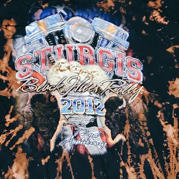 STURGIS 2012 72nd anniversary reverse dyed… - Picture 2 of 3